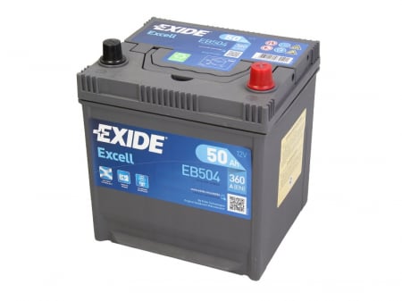 Electrice - Baterie EXIDE 12V 50Ah/360A EXCELL (R+ Borna standard) 200x173x222 B01 - flansa montare 10.5 mm 