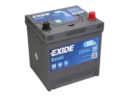 Baterie EXIDE 12V 50Ah/360A EXCELL (R+ Borna standard) 200x173x222 B01 - flansa montare 10.5 mm  [1]