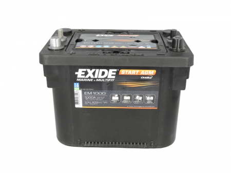 Baterie EXIDE 12V 50Ah/800A START AGM (L+ Borna standard + borna cu filet) 260x173x206 B01 - flansa montare 10.5 mm (agm/Pornire) [2]