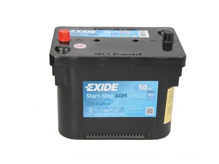 Baterie EXIDE 12V 50Ah/800A START&STOP AGM (L+ Borna standard) 260x173x206 B7 - flansa montare 10.5 mm (agm/Pornire) [2]
