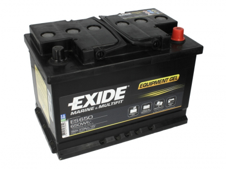 Baterie EXIDE 12V 56Ah GEL (R+ Borna standard) 278x175x190 B13 - flansa montare 10.5 mm Aplicatii duale [1]