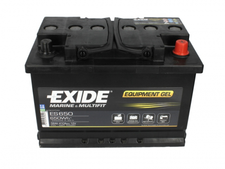 Baterie EXIDE 12V 56Ah GEL (R+ Borna standard) 278x175x190 B13 - flansa montare 10.5 mm Aplicatii duale [2]