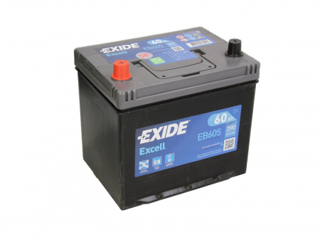 Baterie EXIDE 12V 60Ah/390A EXCELL (L+ Borna standard) 230x173x222 B01 - flansa montare 10.5 mm  [1]