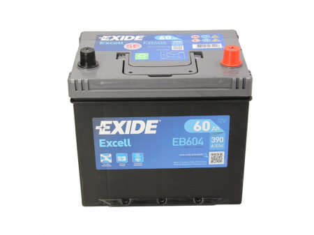 Baterie EXIDE 12V 60Ah/390A EXCELL (R+ Borna standard) 230x173x222 B01 - flansa montare 10.5 mm  [2]