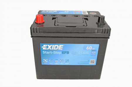 Baterie EXIDE 12V 60Ah/520A START&STOP EFB (L+ Borna standard) 230x173x222 B00 - fara flansa montare (Pornire) [2]