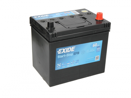 Baterie EXIDE 12V 60Ah/520A START&STOP EFB (R+ Borna standard) 230x173x222 B00 - fara flansa montare (efb/Pornire) [1]