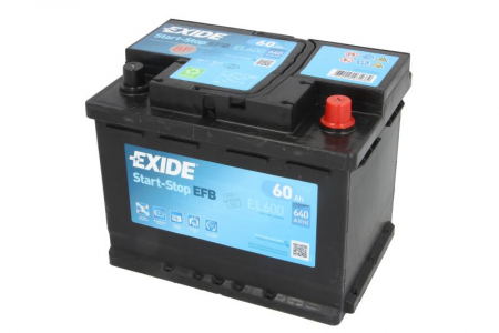 Electrice - Baterie EXIDE 12V 60Ah/640A START&STOP EFB (R+ Borna standard) 242x175x190 B13 - flansa montare 10.5 mm (efb/Pornire)