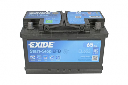 Baterie EXIDE 12V 65Ah/650A START&STOP EFB (R+ Borna standard) 278x175x175 B13 - flansa montare 10.5 mm  [2]