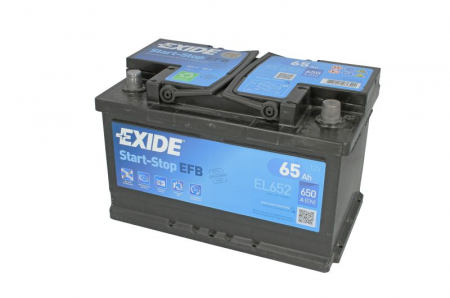 Electrice - Baterie EXIDE 12V 65Ah/650A START&STOP EFB (R+ Borna standard) 278x175x175 B13 - flansa montare 10.5 mm 