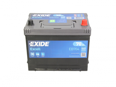 Baterie EXIDE 12V 70Ah/540A EXCELL (R+ Borna standard) 270x173x222 B9 - flansa montare 29 mm (Pornire) [2]