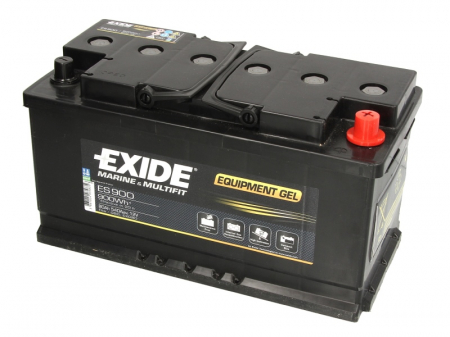 Electrice - Baterie EXIDE 12V 80Ah GEL (R+ Borna standard) 350x175x190 B13 - flansa montare 10.5 mm Aplicatii duale
