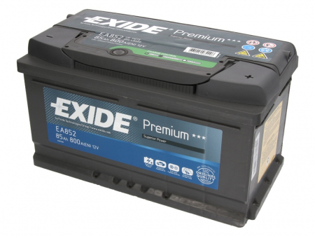 Electrice - Baterie EXIDE 12V 85Ah/800A PREMIUM (R+ Borna standard) 315x175x175 B13 - flansa montare 10.5 mm 