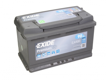 Baterie EXIDE 12V 90Ah/720A PREMIUM (R+ Borna standard) 315x175x190 B01 - flansa montare 10.5 mm (Pornire) [1]