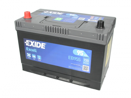 Electrice - Baterie EXIDE 12V 95Ah/720A EXCELL (L+ Borna standard) 306x173x222 B01 - flansa montare 10.5 mm 