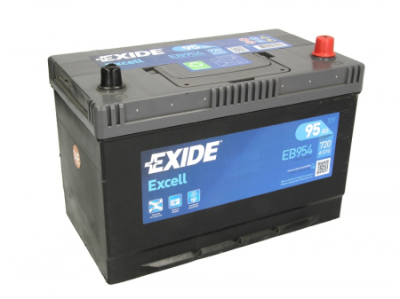 Baterie EXIDE 12V 95Ah/720A EXCELL (R+ Borna standard) 306x173x222 B01 - flansa montare 10.5 mm  [1]