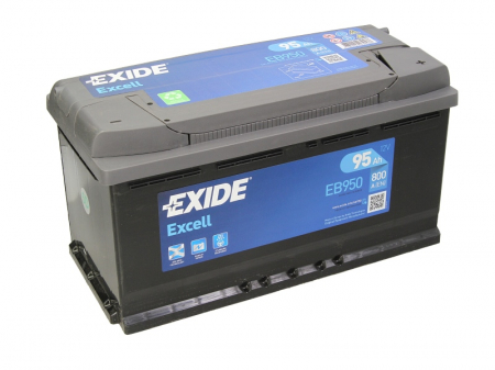 Baterie EXIDE 12V 95Ah/800A EXCELL (R+ Borna standard) 352x175x190 B13 - flansa montare 10.5 mm  [1]