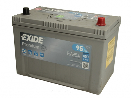 Electrice - Baterie EXIDE 12V 95Ah/800A PREMIUM (R+ Borna standard) 306x173x222 B01 - flansa montare 10.5 mm 