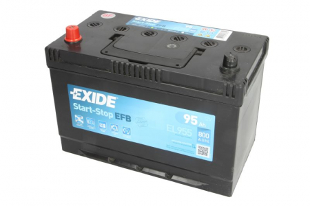 Electrice - Baterie EXIDE 12V 95Ah/800A START&STOP EFB (L+ Borna standard) 306x173x222 B01 - flansa montare 10.5 mm (Pornire)