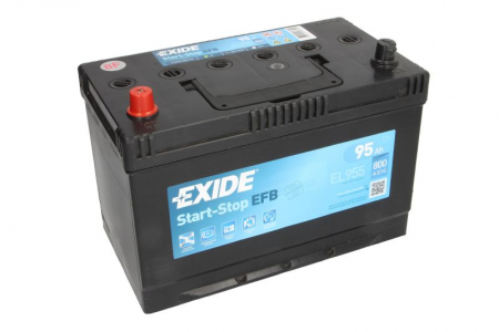 Baterie EXIDE 12V 95Ah/800A START&STOP EFB (L+ Borna standard) 306x173x222 B01 - flansa montare 10.5 mm (Pornire) [1]