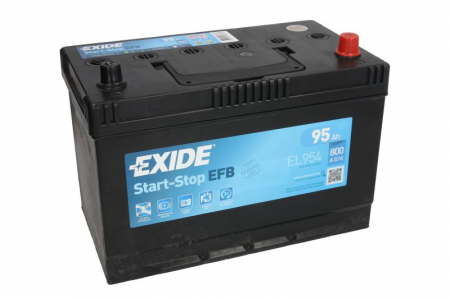 Baterie EXIDE 12V 95Ah/800A START&STOP EFB (R+ Borna standard) 306x173x222 B01 - flansa montare 10.5 mm (Pornire) [1]