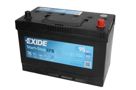 Electrice - Baterie EXIDE 12V 95Ah/800A START&STOP EFB (R+ Borna standard) 306x173x222 B01 - flansa montare 10.5 mm (Pornire)