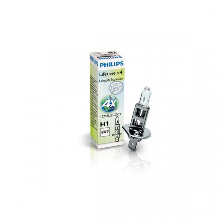 Electrice - Bec auto auto cu halogen H1 12V 55W P14,5S LongLife EcoVision