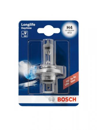 Electrice - Bec auto auto cu halogen H4 12V 60/55W P43T-38 pana la 2x viata mai lunga Longlife Daytime