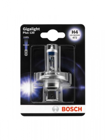 Electrice - Bec auto auto cu halogen H4 12V 60/55W P43T pana la 120% luminozitate mare Gigalight Plus 120%
