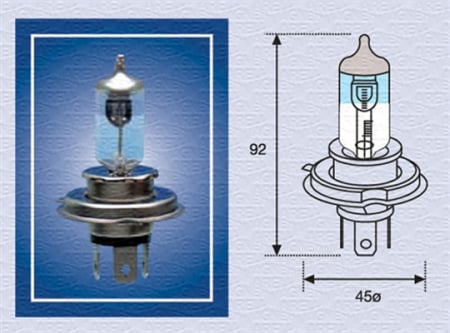 Electrice - Bec auto auto cu halogen H4 12V 60/55W P43T Xenon Light