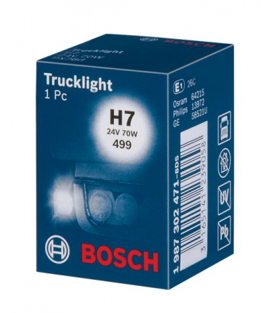 Electrice - Bec auto auto cu halogen pentru far H7 24V 70W PX26D Camion