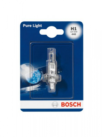 Electrice - Bec auto blister pachet 1 bucata H1 12V 55W P14,5S Pure Light