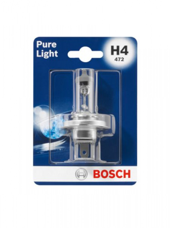 Electrice - Bec auto blister pachet 1 bucata H4 12V 60/55W P43T-38 Pure Light