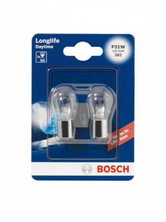 Electrice - Bec auto blister pachet 2 bucati P21W 12V 21W BA15S  Longlife Daytime