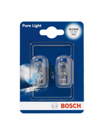 Electrice - Bec auto blister pachet 2 bucati W16W 12V 16W W2,1X9,5D Pure Light