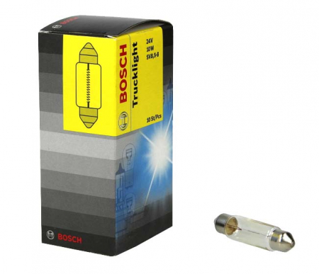 Electrice - Bec auto cutie 10 bucati C10W 24V 10W SV8,5-8 Camion