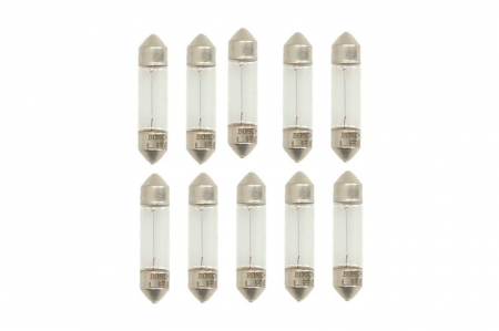 Electrice - Bec auto cutie 10 bucati C5W 24V 5W SV8,5-8 tubular Camion