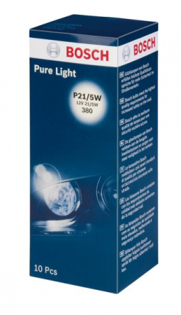 Electrice - Bec auto cutie 10 bucati P21/5W 12V 5/21W BAY15S Pure Light