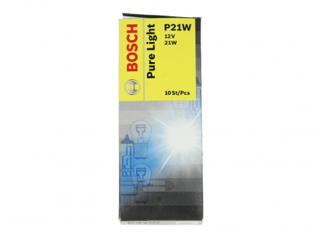 Electrice - Bec auto cutie 10 bucati P21W 12V 21W BA15S  Pure Light