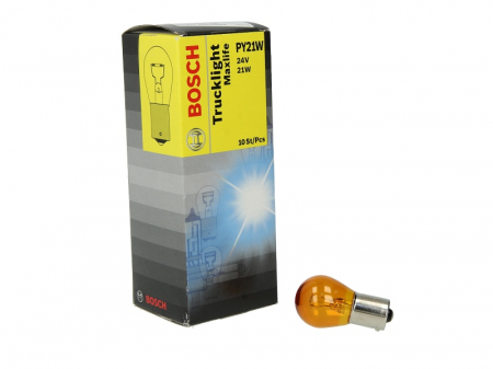 Electrice - Bec auto cutie 10 bucati PY21W 24V 21W BA15S  Camion Maxlife, portocaliu