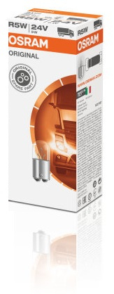 Electrice - Bec auto cutie 10 bucati R5W 24V 5W BA15D  Standard
