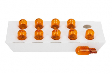 Electrice - Bec auto cutie 10 bucati WY5W 12V 5W W2,1X9,5D Standard, portocaliu