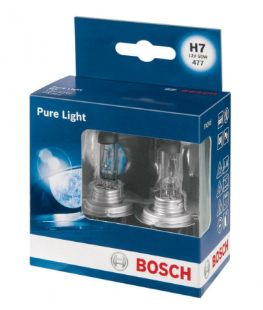 Electrice - Bec auto cutie 2 bucati H7 12V 55W PX26D Pure Light