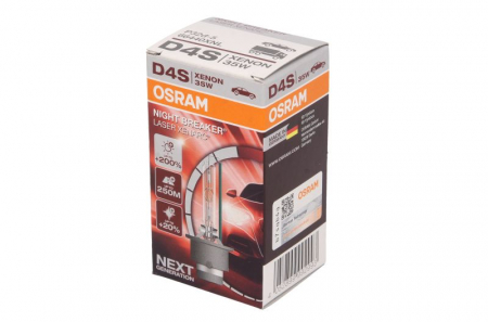 Electrice - Bec auto D4S 35W P32D-5  xenon; pana la 20% lumina alba; pana la 200% luminozitate mare; pana la 250m Xenarc Night Breaker Laser 4350K