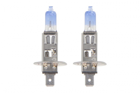 Becuri auto - Bec auto set 2 bucati H1 12V 55W P14,5S Ultra alb, alb 4200K
