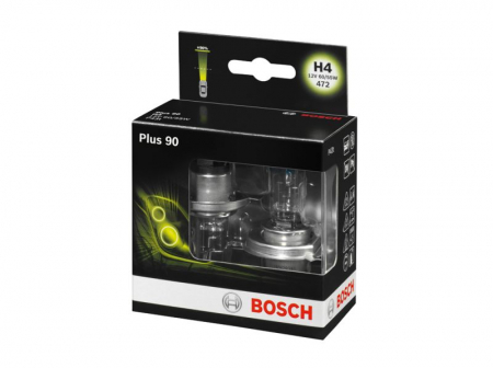 Electrice - Bec auto set 2 bucati H4 12V 60/55W P43T-38 pana la 90% luminozitate mare Plus 90%