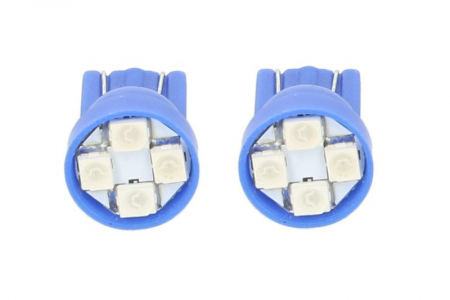 Becuri cu LED-uri - 2buc / Standard / W5W, T10, 12V 4x SMD 3528 [1]