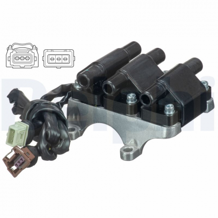 Bobina inductie potrivit AUDI 100 C4, 80 B4, A4 B5, A4 B6, A6 C4, A6 C5, A8 D2, ALLROAD C5, CABRIOLET B3, COUPE B3; SKODA SUPERB I; VW PASSAT B5, PASSAT B5.5 1.8-2.8 1990-2008 [3]