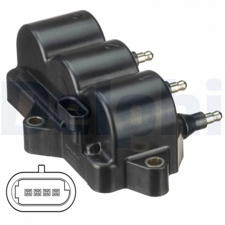 Aprindere - Bobina inductie potrivit CHEVROLET MATIZ, SPARK, SPARK/HATCHBACK; DAEWOO MATIZ 0.8/0.8LPG/1.0 09.98-