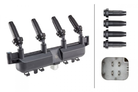 Aprindere - Bobina inductie potrivit CITROEN BERLINGO, BERLINGO/MINIVAN, C2, C2 ENTERPRISE, C3 I, C3 PLURIEL, SAXO, XSARA, XSARA PICASSO; PEUGEOT 1007, 106 II, 206, 307, PARTNER, PARTNER ORIGIN 1.1-1.6 05.96-