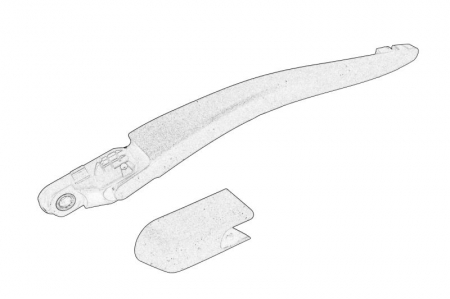 Stergatoare auto - Brat stergator spate (fara capac) CITROEN C1; PEUGEOT 107 1.0/1.4D intre 2005-2014